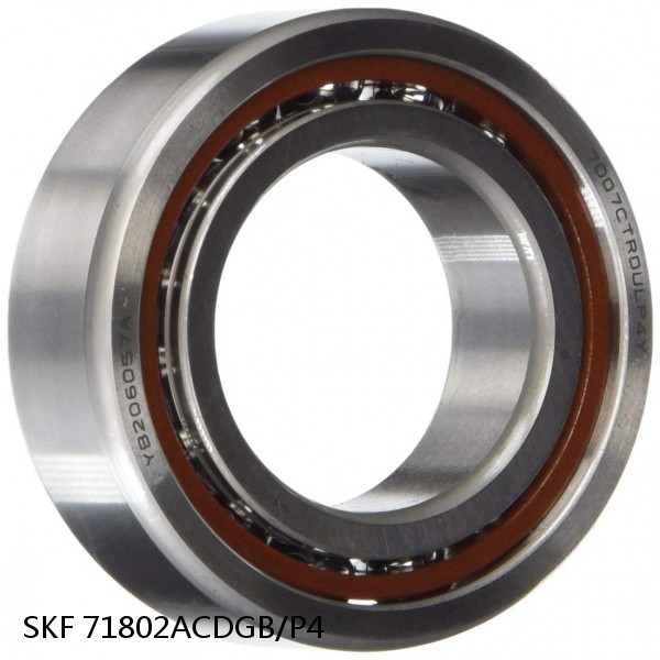 71802ACDGB/P4 SKF Super Precision,Super Precision Bearings,Super Precision Angular Contact,71800 Series,25 Degree Contact Angle