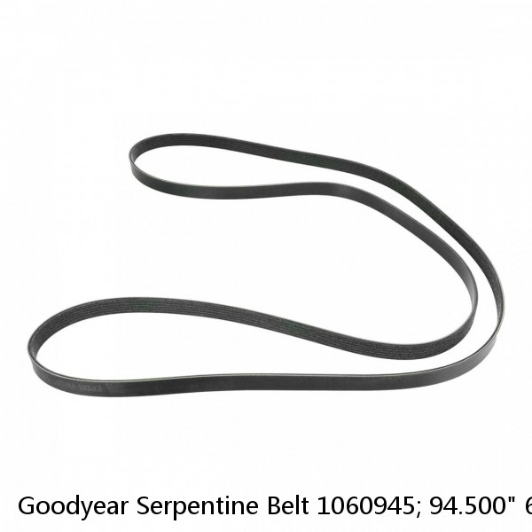 Goodyear Serpentine Belt 1060945; 94.500" 6-Rib Multi V-Belt EPDM