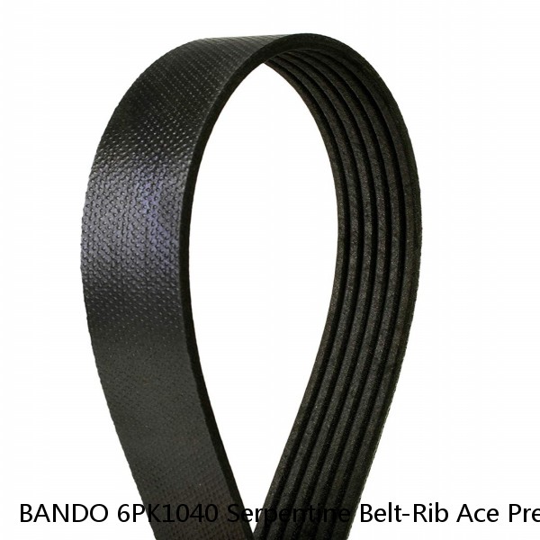 BANDO 6PK1040 Serpentine Belt-Rib Ace Precision Engineered V-Ribbed Belt  #1 image