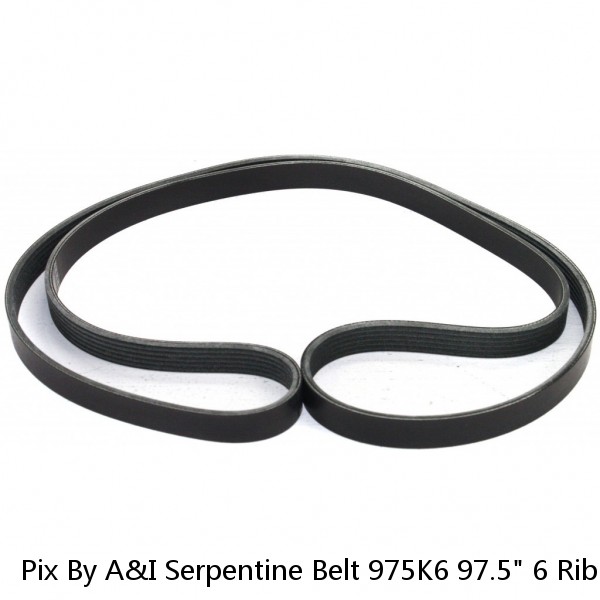 Pix By A&I Serpentine Belt 975K6 97.5" 6 Rib Belt #1 image